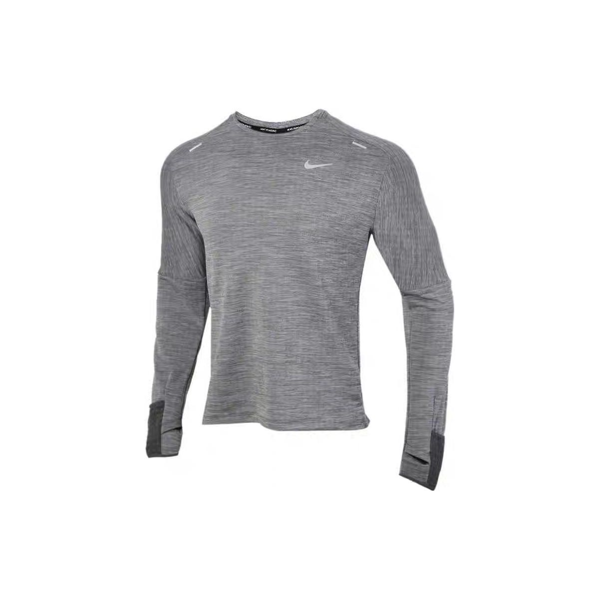 

Nike Sphere Dri-FIT Reflective Running Training Crew Neck Long Sleeve T-Shirt Men Tops Gray CU6084-068 XL