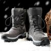 Schnee Stiefel Herren Wasserdicht Herren Winterstiefel mit Fell Winterschuhe Rutschfest Herren Stiefel Plateau Dick Plüsch Warm Botas Dropshipping