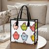 Cute Cartoon Chicken Printed Casual Tote Bag for Daily Use Shopping Outdoor