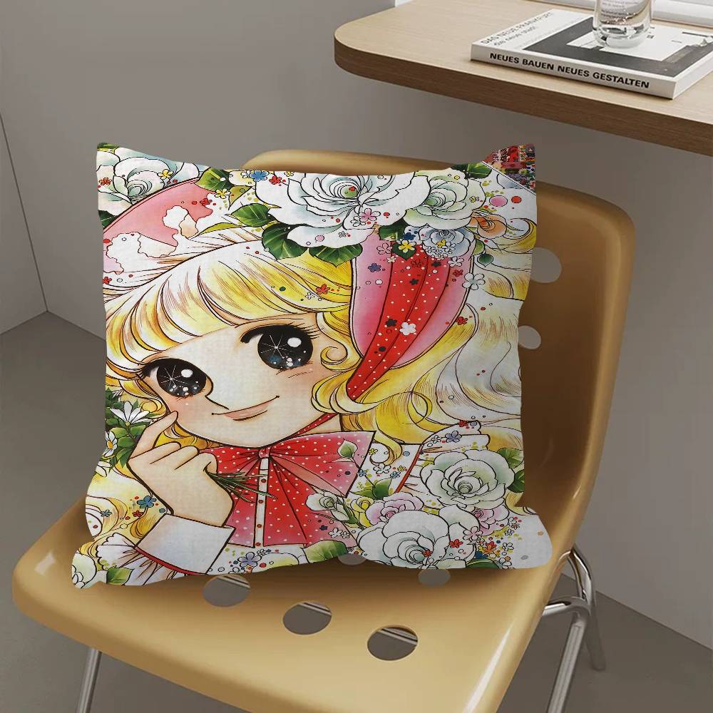 Anime Manga Candy Pillow Cushion Cover Pillowcase Living Room Sofa Home Decor Customized