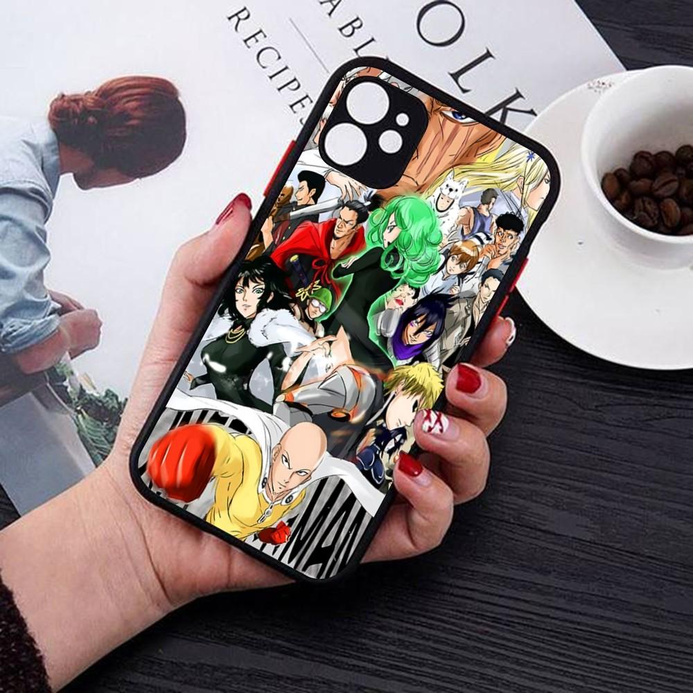 One Punch Man Phone Case For IPhone 14 11 12 13 Mini Pro Max 8 7 Plus X XR XS MAX Translucent Matte Cover