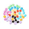 50Pcs/Set Round Eyes 6/10/16/20/25mm Glass Doll Eyes Cabochon Flat Eyeballs Handmade Puppet Decor Toys Accessories DIY Craft