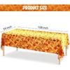 Fall Maple Leaves Tablecloth Thanksgiving Fall Party Table Cover Autumn Maple Leaves Table Cover Fall Plastic Table Decoration for Harvest Festival