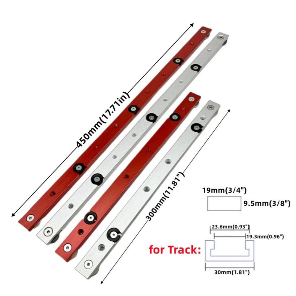 Durable In Use Table Saw Gauge Rod Aluminium Alloy Miter Bar T Slot Miter Gauge Slider