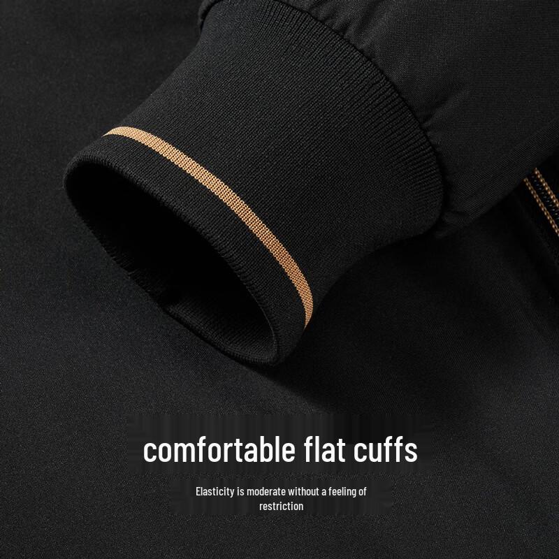 Men's Windproof Baseball Jacket with 90% Duck Down & Graphene Lining