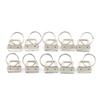10Pcs Key Fob Hardware 25mm keychain Split Ring For Wrist Wristlets Cotton Tail Clip