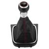 5 6 Speed Gear Shift Knob Leather Car Manual Stick HandBall for VW Golf 5 Golf 6 MK5 MK6 R32 GTI 2004-2009