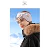 Thermo-Fleece-Stirnband fürs Radfahren, Ohrenschützer mit Brillenloch für Motorrad, Wintersport, Skifahren