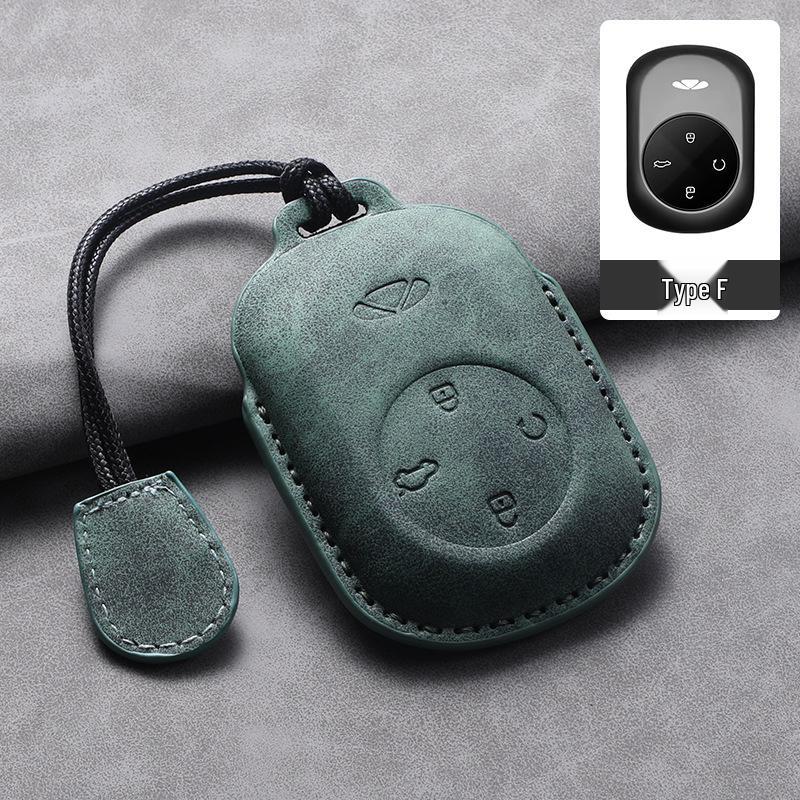 Chery Fengyun A9L Full Coverage Goat Leather Key Case with Protective Buckle