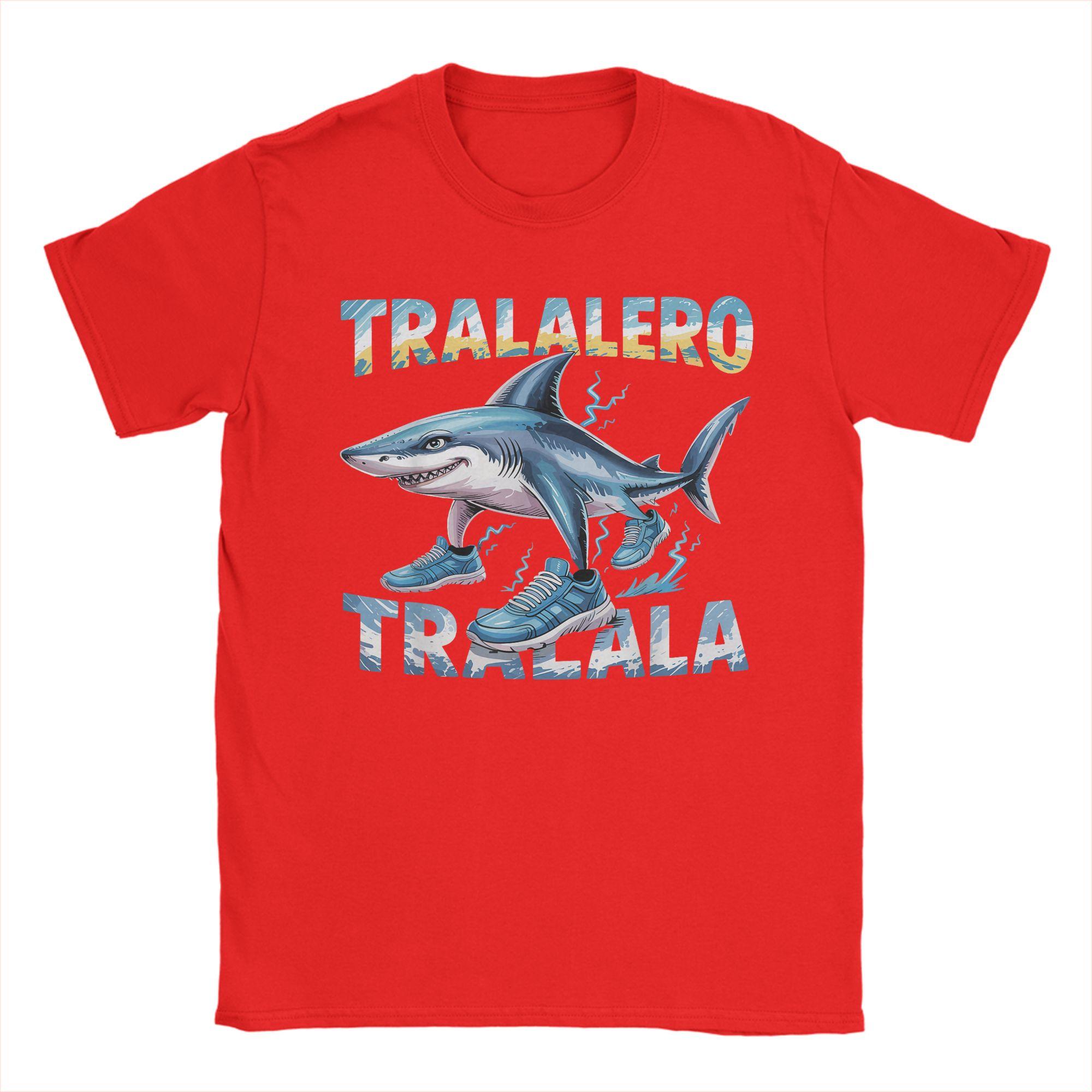 Tralalero Tralala Italian Brain Rot Italian Brainrot Meme T Shirt Unisexs  100 Cotton TShirts Tee Shirt Short Sleeve Clothing S