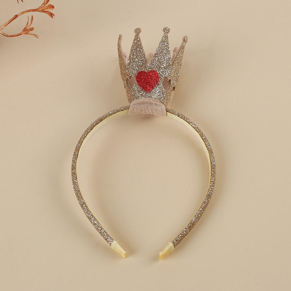 Süßes Barock-Stil Krone Stirnband Gold Prinzessin Dess Up Krone Haarreif Diadem Haar Accessoires Fotografie