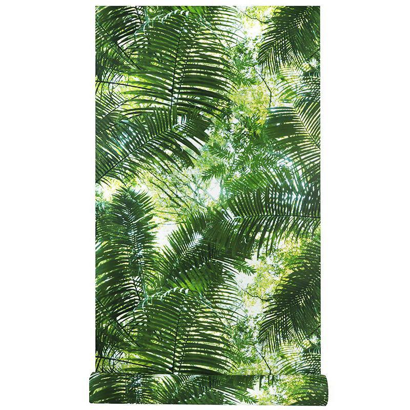Forest Green Plant Palm Leaf Wallpaper 3D Bedroom Living Dining Room Wall Decor PVC Waterproof Wallpaper