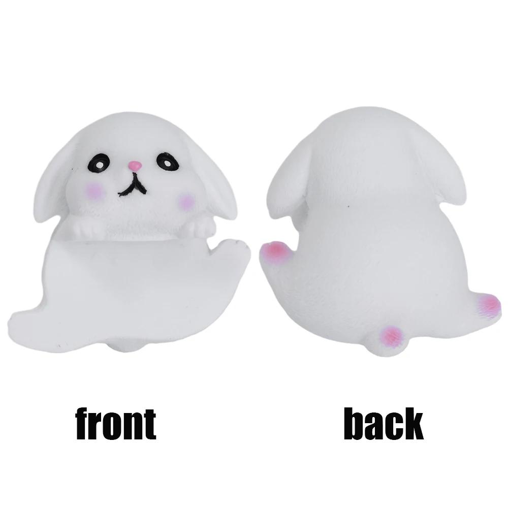 

Украшение в форме животного Простые и милые автомобильные аксессуары для интерьера Материал из смолы, используемый для автомобильного навигационного экрана белый