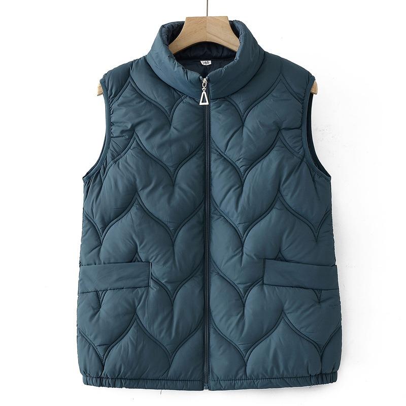 Women's New High-necked Vest Women's Large-size Vest Winter Cotton Jacket Vest