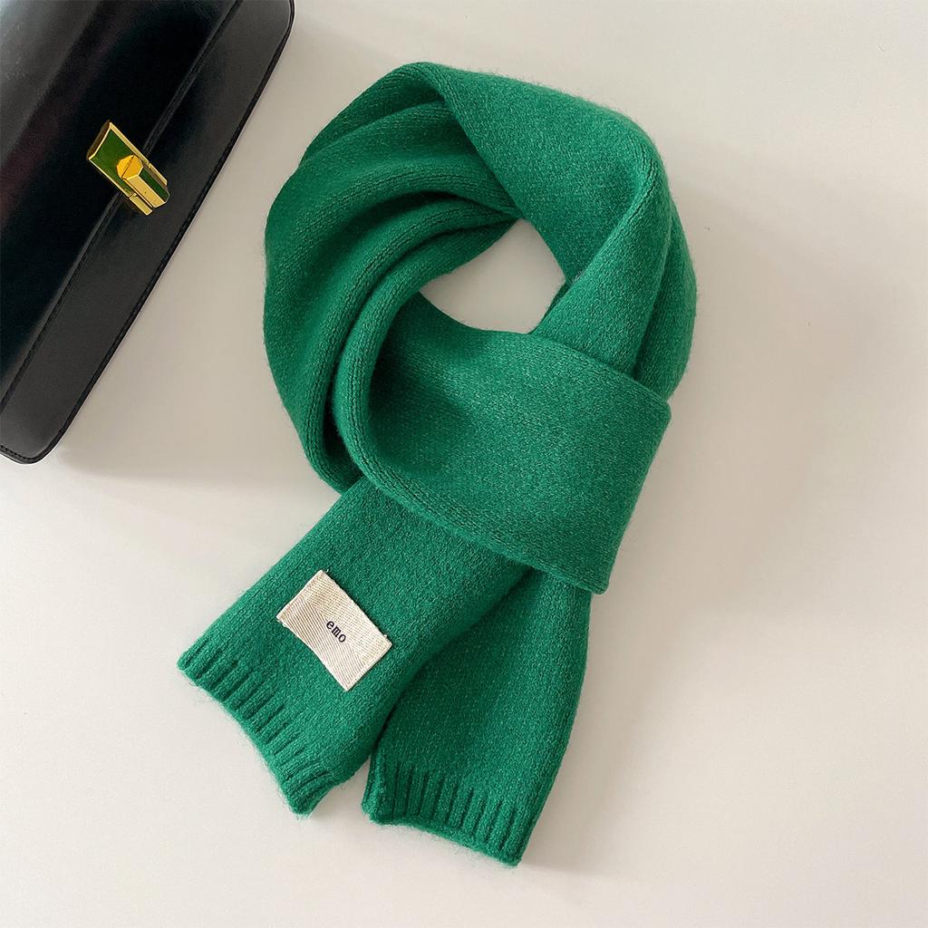 Nowy Jesienno-Zimowy Damski Męski Koreański Szalik Dzianinowy Wełniany Ciepły Gruby Szalik na Szyję Chustka Gruby Wiatroodporny Zimoodporny Otulacz