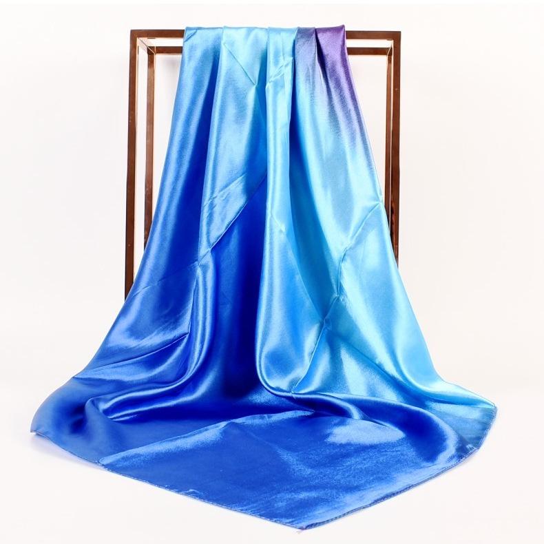 Silk Head Scarf Women Luxury Fashion Hair Scarves Summer Foulard Femme Satin Shawl Kerchief Girls Square Headscarf Bandana Cheve