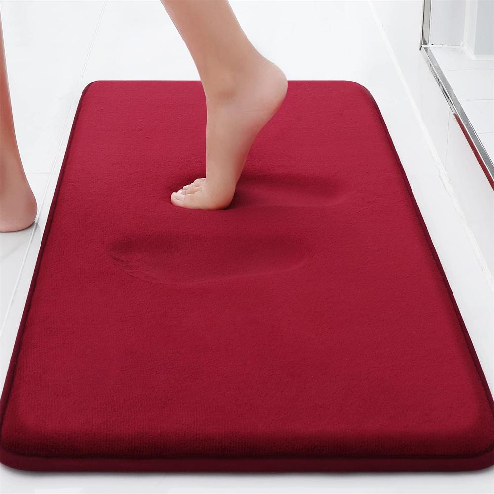 Olanly Non-slip Bath Mat Memory Foam Mat Water Absorbent Shower Carpet Thick Bath Rugs Bathroom Ultra Soft Bathroom Rugs Gadgets