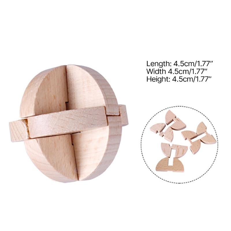9Pcs Wooden Brains Teasers Puzzle Logics Mind Puzzle Box Locks Removing Assembling Toy for Party Decoration