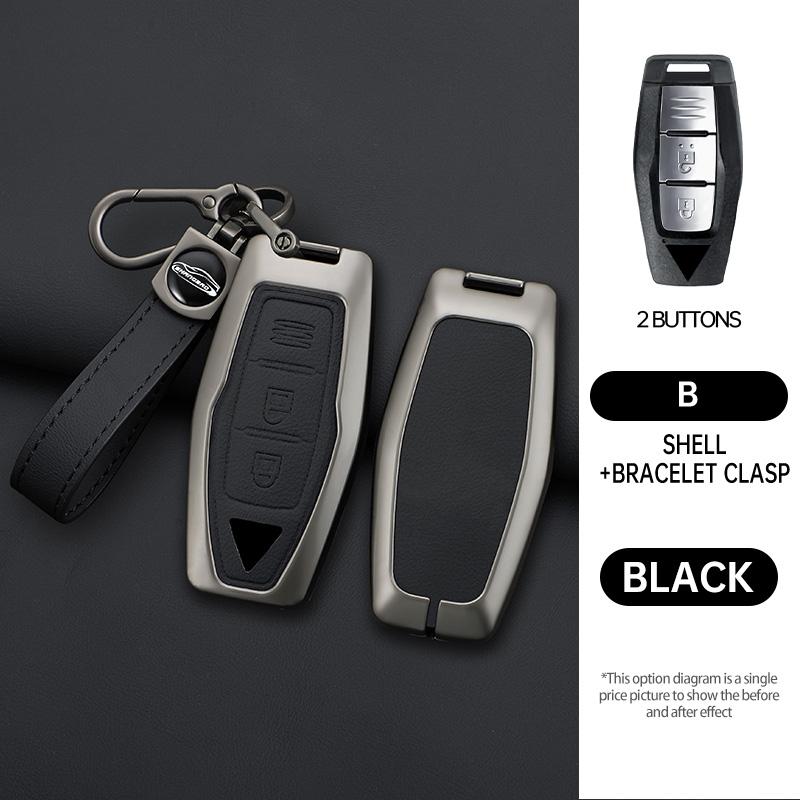 Auto 2/3/4 Tasten Schlüsselhülle Abdeckung Halter Kette Für Mitsubishi Outlander 2022 2023 Auto Innenzubehör