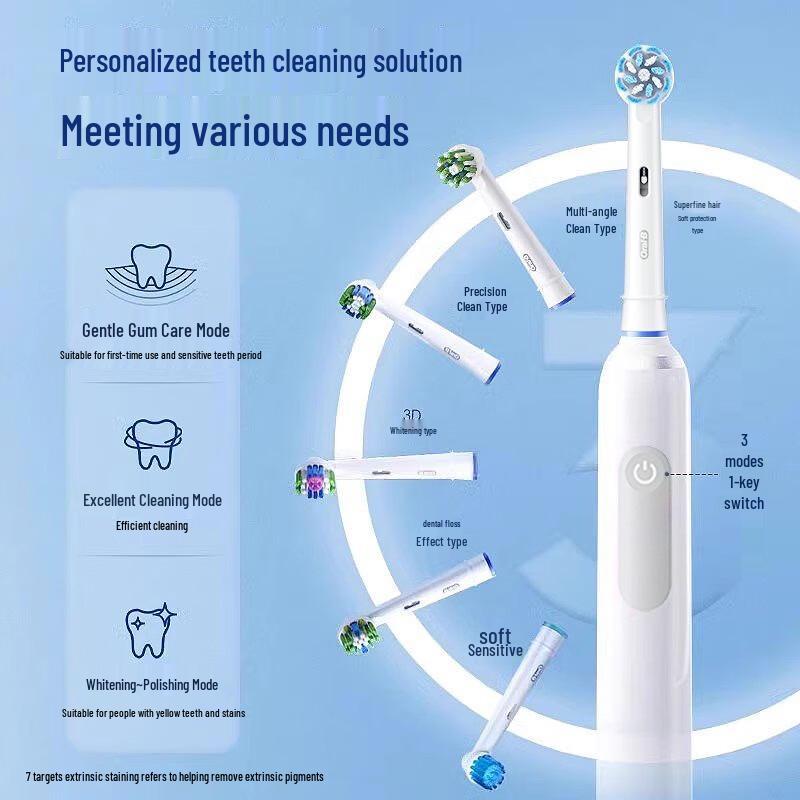 Oral-B ProGentle Adult Electric Toothbrush CN plug (adapter included)