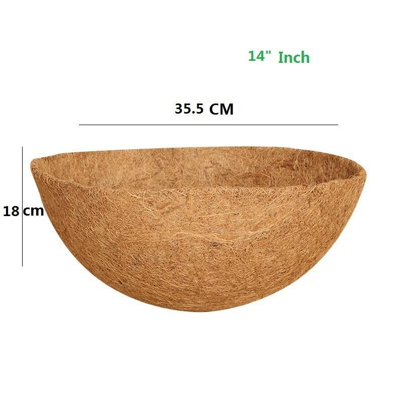 Hanging Basket Liners Natural Coconut Fiber Planters Replaceable Plant Mat Window Fence Flower Pot Outdoor Garden Accessories