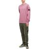 Stone Island Solid Color Crew Neck Logo Long Sleeve Pullover Sweatshirt Unisex sweatshirt Pink 811563051-V0086
