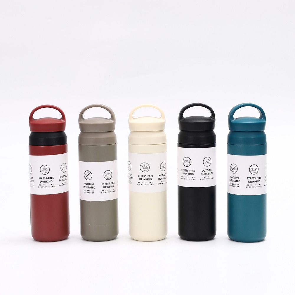 Hält kalt und warm Mattierte Thermos-Teetasse Edelstahl Isolierte Wasserflasche Kaffee Tee