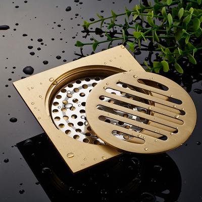 Bathroom Floor Shower Drain Waste  Floor Drain Anti-odor Bathtub Shower Drainer Stainless Steel Square Drainage