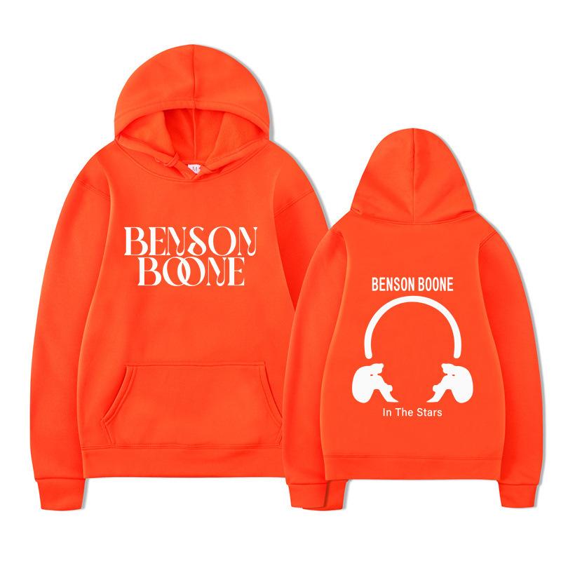 Hooded Sweater Harajuku Funny Benson Boone Sweater, Long Sleeve Men's and Women's Pullover Spot
