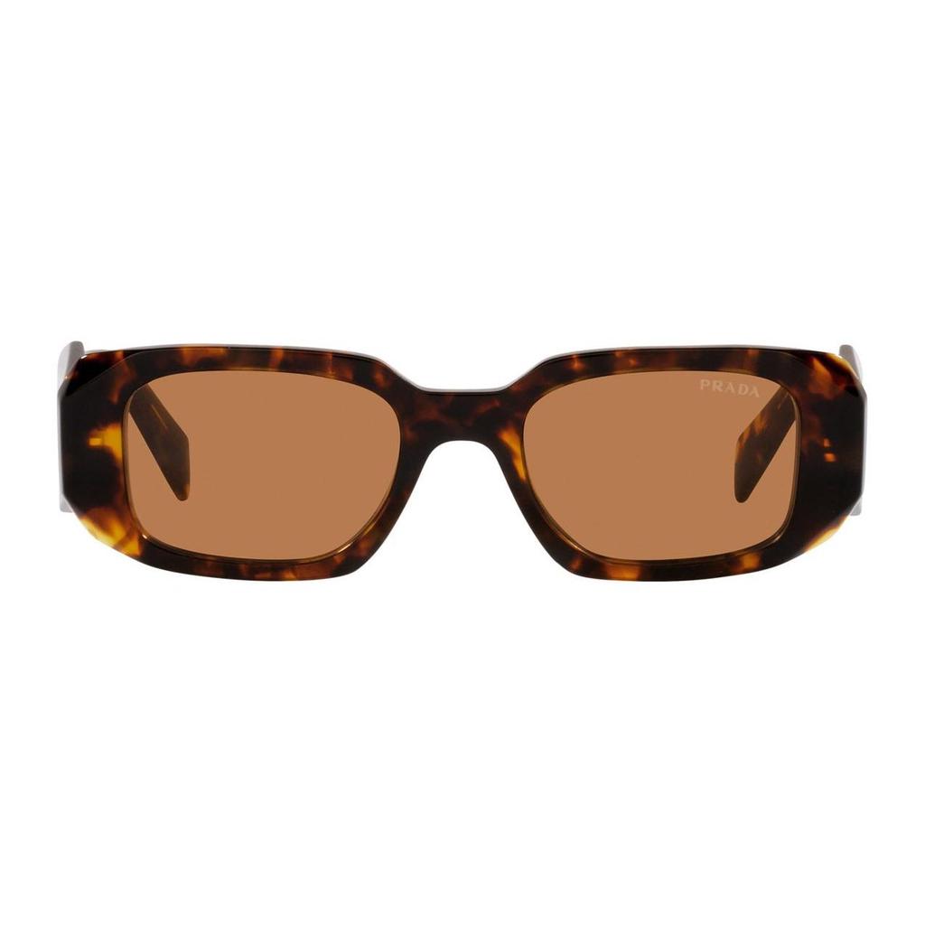 Prada Rectangle Sunglasses With Letter Engraving Unisex sunglasses Tortoise 0PR17WSFVAU2Z1