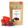 Zyanna Hibiskustee - 100g lose | 100 Tassen | 100% getrocknete Hibiskusblütenblätter | Koffeinfreier Kräuter-Grüntee mit herbem und erfrischendem Geschmack |