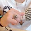 Fashionable Winged Skull Men's Ring Two-color Elder Punk Style Ring