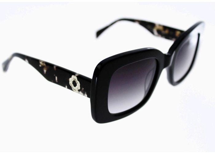 Lunettes de soleil femmes MAJE 5039 Noire de forme rectangulaire