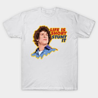 Asian Size Men Print T-shirt Hot Rod Movie No-Cut Heat Transfer Print Cotton Tshirt