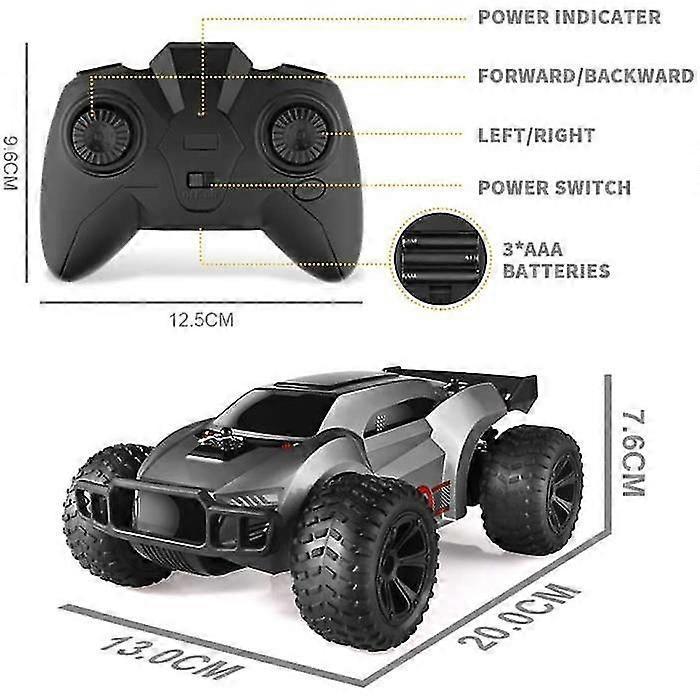 Afstandsbediening Auto - 2.4ghz Hoge Snelheid grote wielen Rc Auto's, Speelgoedauto Cadeau Voor Kinderen
