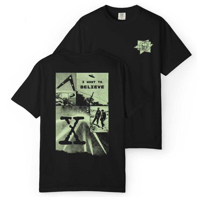 PARANORMAL Double Sided Tee Graphic Streetwear Vintage Print T-Shirt S