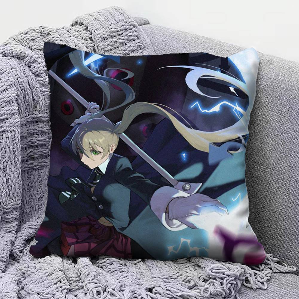 Anime S-Soul Eater Maka Pillow Covers, Home Sofa Cushion Covers And Aecorative Custom