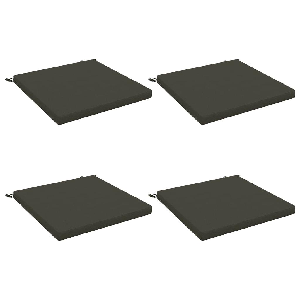 4 piece Seat Cushions SOEST 4 pcs. 100percent Polyester Anthracite