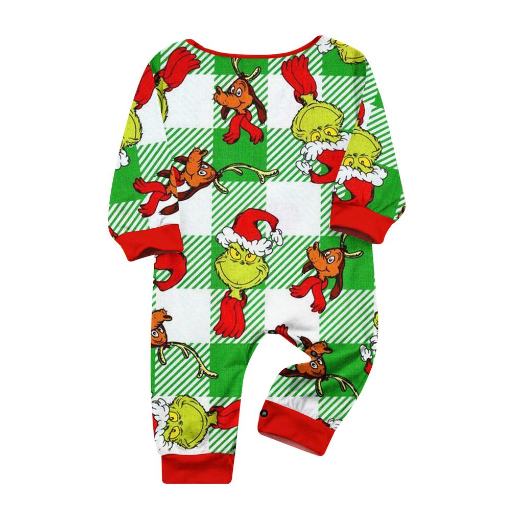 Christmas Prints Family Matching Long Sleeve Tops+Parhts Set Family Matching Sets