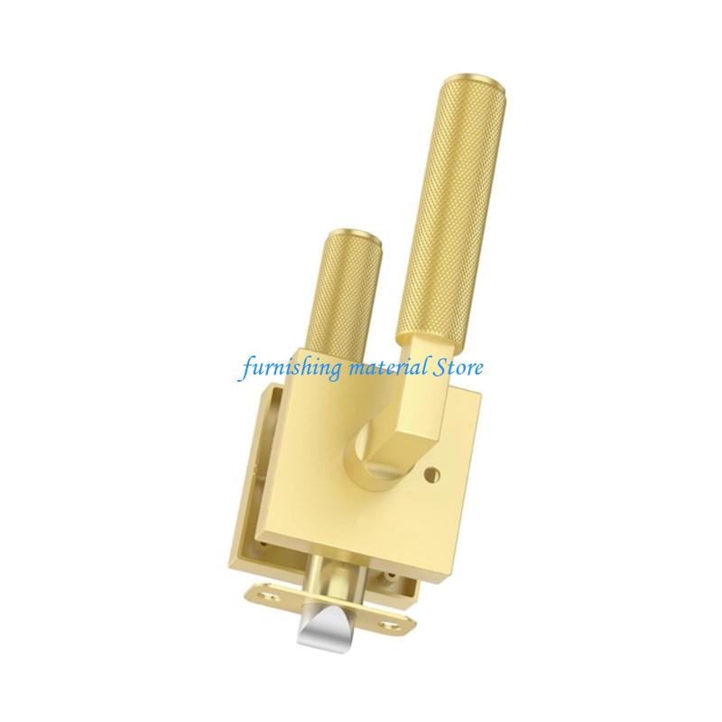 Y5GD Interior Privacy Door Handle Keyless Knurled Handle Lock Door Lever Square Interior Passage Door Knobs Modern Door Lever