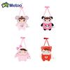 Metoo Jibao Kawaii Doll Mini Crossbody Bag Cartoon Panda Bunny Fox Bag Plush Toy Kids Festival Gift