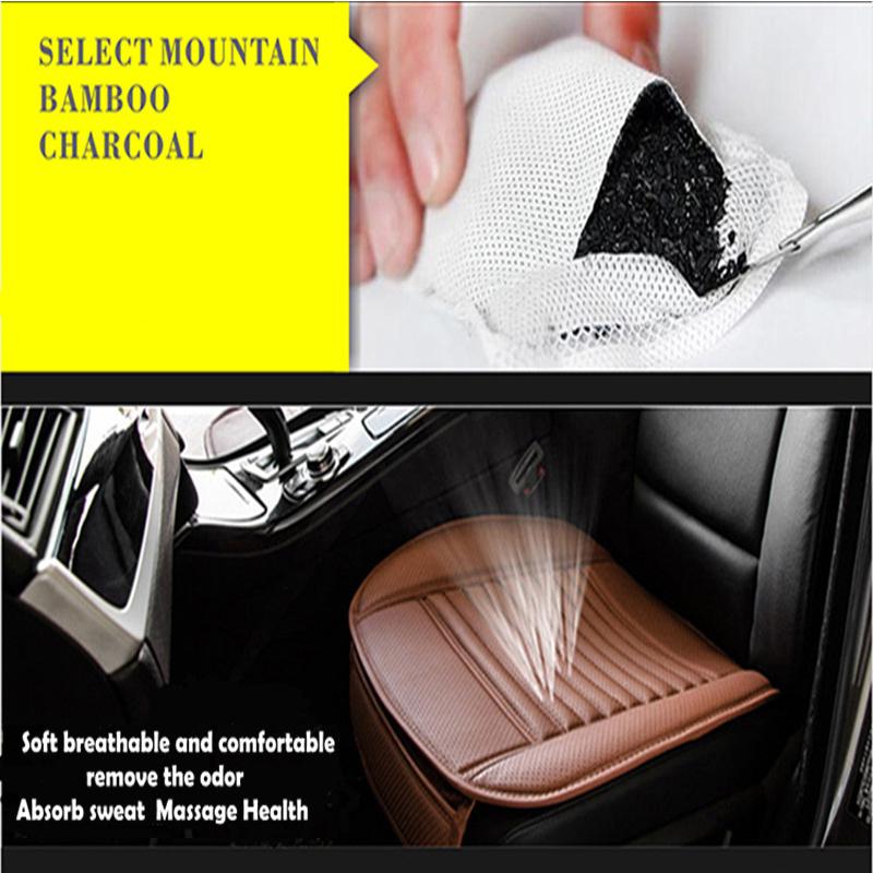 Breathable PU Leather Bamboo Charcoal Car Interior Seat Cover Cushion Pad for Auto Supplies Office