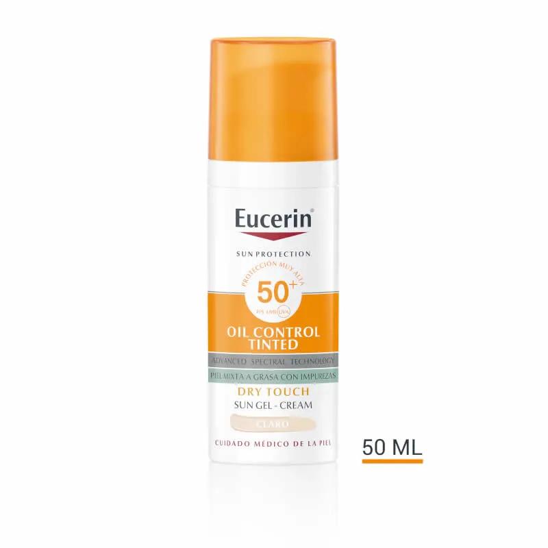 Eucerin Oil Control Dry Touch Gel Crema SPF50+ Тонирующий светлый 50 мл