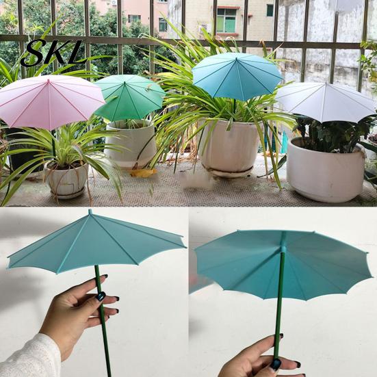 Plant Umbrella 10 Inch Diam Umbrella, Outdoor UV Protection Shade, Mini Parasol Provides Shade Patio Sunshade To ?Defend Plants from Blazing