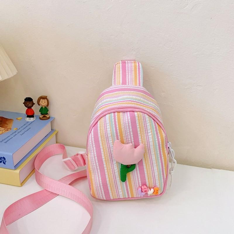 Trendy Kids Chest Bag Stylish Floral Design For Boys And Girls Lightweight Versatile Pouch