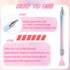 Macaron Gradient Diamond Painting Pen With Wax Refillable Wax Pen Rotating Glue Point Drill Pen For Nail Art Rhinestones Tools
