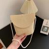 Nová malá svěží kabelka French Straw Woven Bag Taška přes rameno Taška Sen Series Pastoral Crossbody Bag Summer Bag