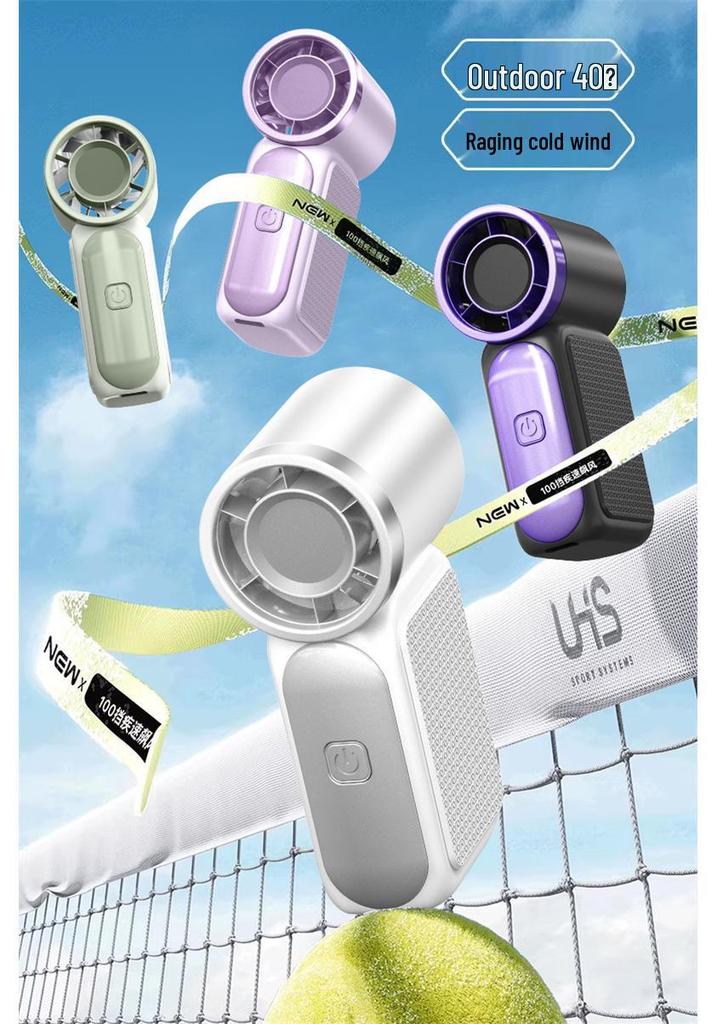 2025 Turbo Mini Handheld Fan: High-Speed, USB Rechargeable, Long Battery Life, Portable & Powerful for Outdoor Use