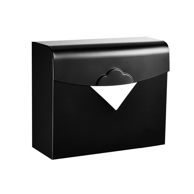 Zhuang Taitai Space Aluminum Bathroom Tissue Box with Shelf