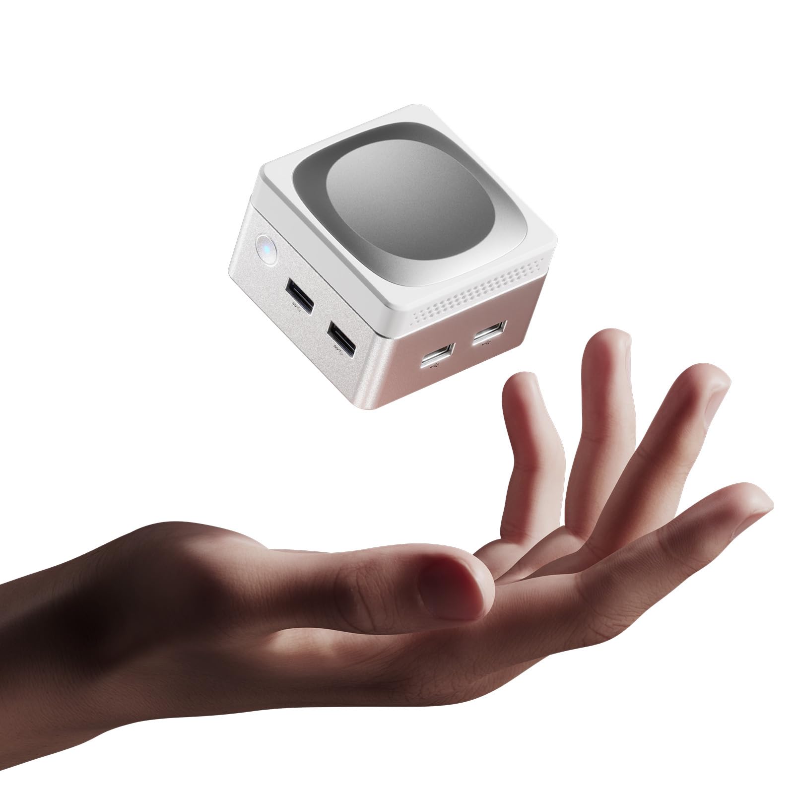 

SkyBarium Mini PC equipped with 2 Windows 11 Pro Mini PC LPDDR5 SSD 4 maximum frequency dual screen 4K 60Hz WiFi Bluetooth 5 The small PC with heat